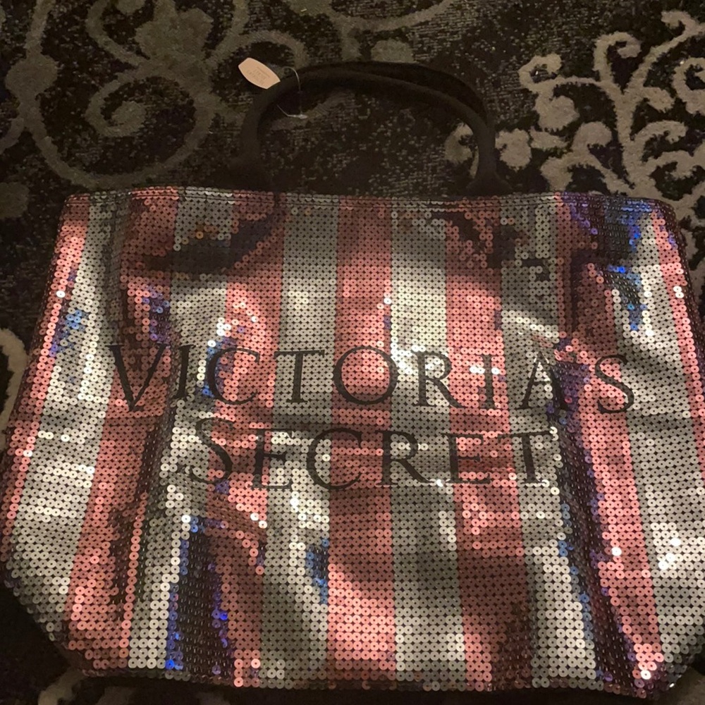 NWT. Victoria’s Secret Sequin Tote Bag.